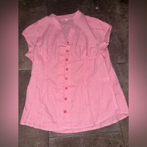 Amazon Pink Checkered Blouse